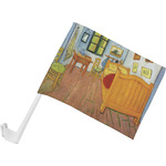 The Bedroom in Arles (Van Gogh 1888) Car Flag - Small