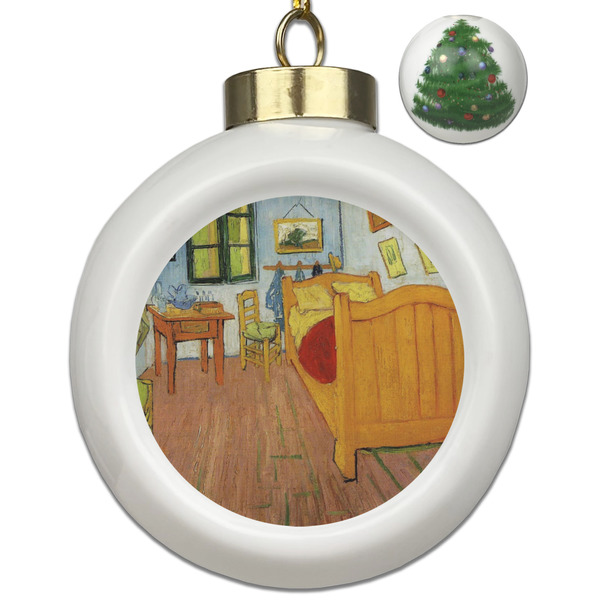 Custom The Bedroom in Arles (Van Gogh 1888) Ceramic Ball Ornament - Christmas Tree