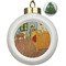 The Bedroom in Arles (Van Gogh 1888) Ceramic Christmas Ornament - Xmas Tree (Front View)