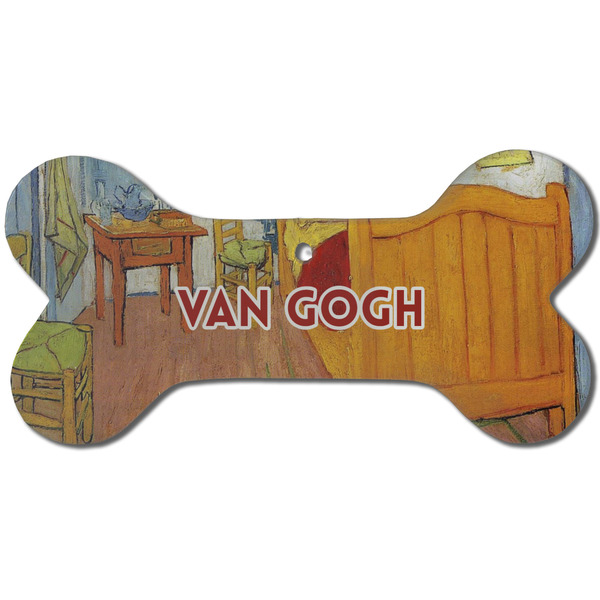 Custom The Bedroom in Arles (Van Gogh 1888) Ceramic Dog Ornament - Front