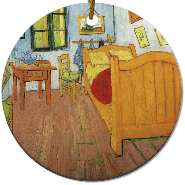 Custom The Bedroom in Arles (Van Gogh 1888) Round Ceramic Ornament