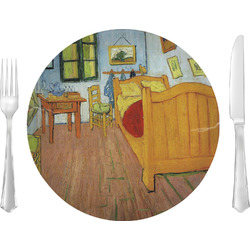 The Bedroom in Arles (Van Gogh 1888) 10" Glass Lunch / Dinner Plates - Single or Set