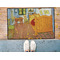 The Bedroom in Arles (Van Gogh 1888) Door Mat - 36"x24" - Lifestyle