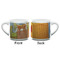 The Bedroom in Arles (Van Gogh 1888) Double Shot Espresso Cup - Single - Front & Back