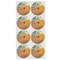 The Bedroom in Arles (Van Gogh 1888) Drink Topper - Medium - Set of 8