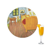 The Bedroom in Arles (Van Gogh 1888) Printed Drink Topper - 2.15"