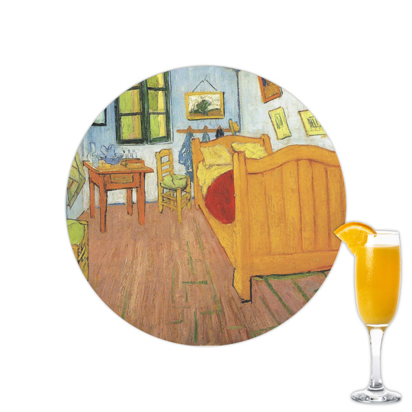 Custom The Bedroom in Arles (Van Gogh 1888) Printed Drink Topper - 2.15"