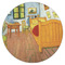 The Bedroom in Arles (Van Gogh 1888) Drink Topper - Small - Single