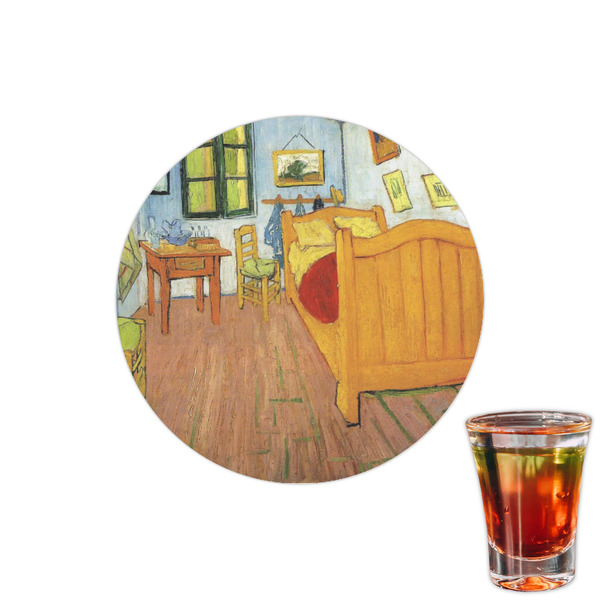 Custom The Bedroom in Arles (Van Gogh 1888) Printed Drink Topper - 1.5"