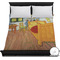 The Bedroom in Arles (Van Gogh 1888) Duvet Cover - Queen - On Bed