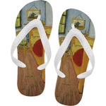 The Bedroom in Arles (Van Gogh 1888) Flip Flops - XSmall