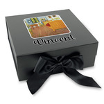 The Bedroom in Arles (Van Gogh 1888) Gift Box with Magnetic Lid - Black