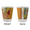 The Bedroom in Arles (Van Gogh 1888) Glass Shot Glass - Standard - Front & Back