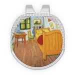 The Bedroom in Arles (Van Gogh 1888) Golf Ball Marker - Hat Clip - Silver