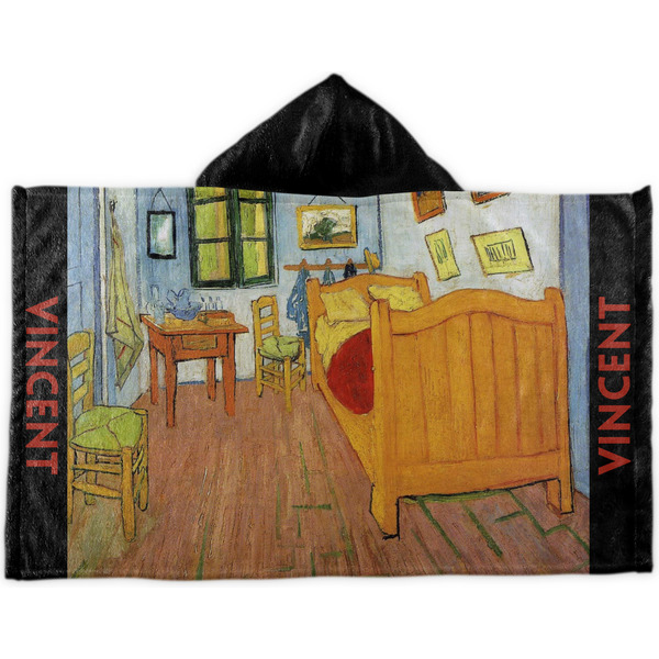 Custom The Bedroom in Arles (Van Gogh 1888) Kids Hooded Towel