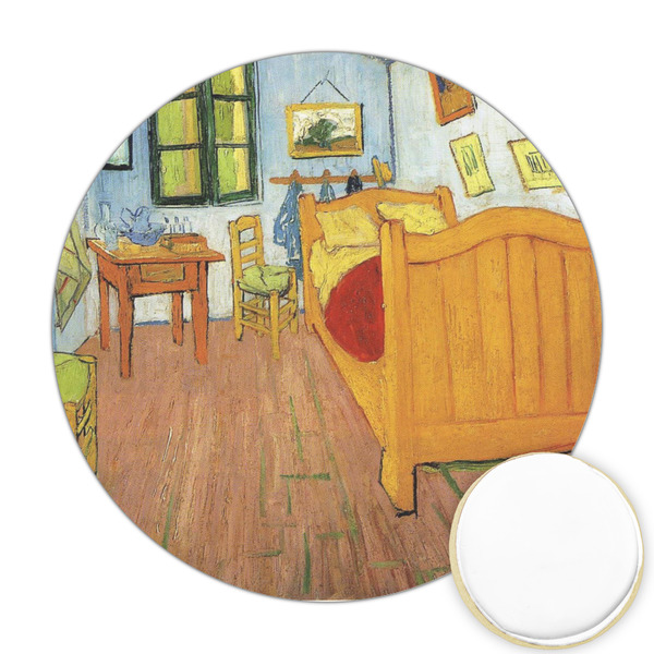 Custom The Bedroom in Arles (Van Gogh 1888) Printed Cookie Topper - Round