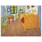 The Bedroom in Arles (Van Gogh 1888) Indoor / Outdoor Rug - 6'x8' - Front Flat