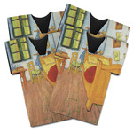 The Bedroom in Arles (Van Gogh 1888) Jersey Bottle Cooler - Set of 4