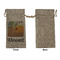 The Bedroom in Arles (Van Gogh 1888) Large Burlap Gift Bags - Front Approval