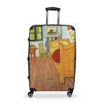 The Bedroom in Arles (Van Gogh 1888) Suitcase - 28" Large - Checked