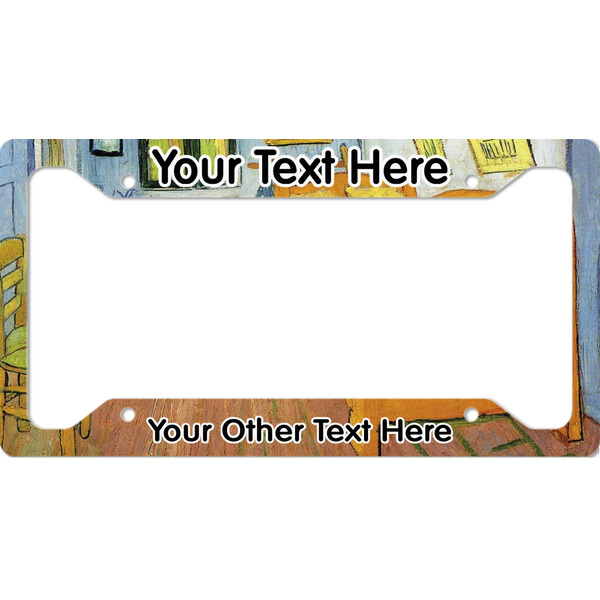 Custom The Bedroom in Arles (Van Gogh 1888) License Plate Frame - Style A