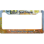 The Bedroom in Arles (Van Gogh 1888) License Plate Frame - Style B