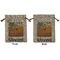 The Bedroom in Arles (Van Gogh 1888) Medium Burlap Gift Bag - Front and Back