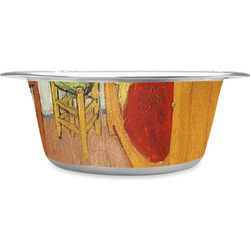 The Bedroom in Arles (Van Gogh 1888) Stainless Steel Dog Bowl - Small