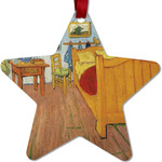 The Bedroom in Arles (Van Gogh 1888) Metal Star Ornament - Double Sided