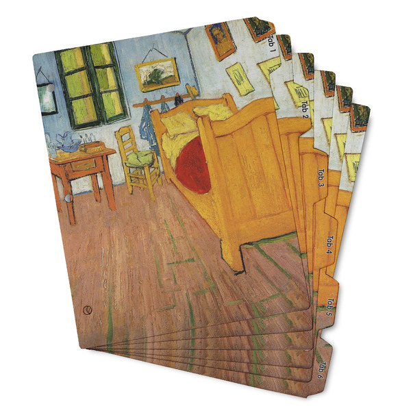 Custom The Bedroom in Arles (Van Gogh 1888) Binder Tab Divider - Set of 6