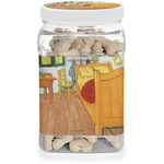 The Bedroom in Arles (Van Gogh 1888) Dog Treat Jar