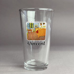 The Bedroom in Arles (Van Gogh 1888) Pint Glass - Full Color Logo