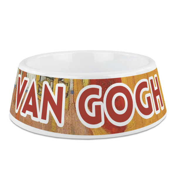 Custom The Bedroom in Arles (Van Gogh 1888) Plastic Dog Bowl - Medium