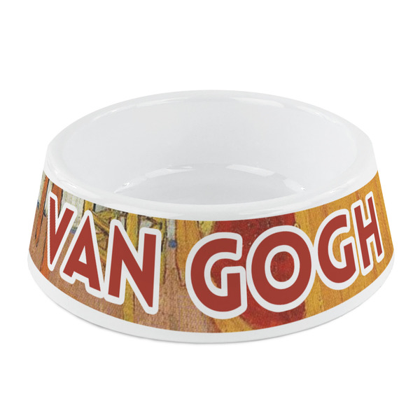 Custom The Bedroom in Arles (Van Gogh 1888) Plastic Dog Bowl - Small