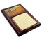 The Bedroom in Arles (Van Gogh 1888) Red Mahogany Sticky Note Holder - Angle