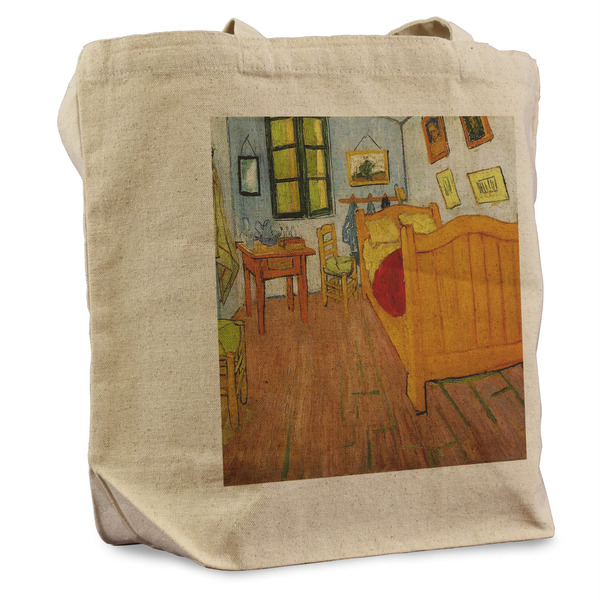 Custom The Bedroom in Arles (Van Gogh 1888) Reusable Cotton Grocery Bag