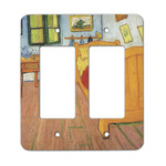 The Bedroom in Arles (Van Gogh 1888) Rocker Style Light Switch Cover - Two Switch