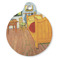 The Bedroom in Arles (Van Gogh 1888) Round Pet ID Tag - Large - Front View