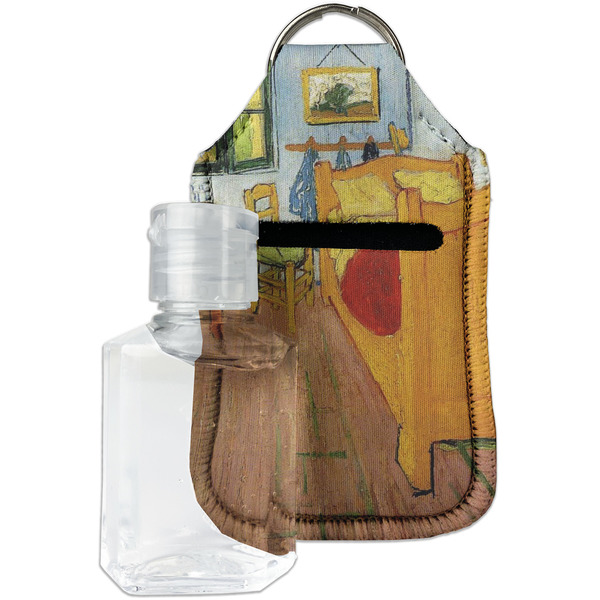 Custom The Bedroom in Arles (Van Gogh 1888) Hand Sanitizer & Keychain Holder - Small