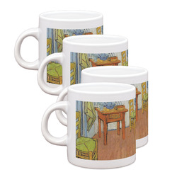 The Bedroom in Arles (Van Gogh 1888) Single Shot Espresso Cups - Set of 4