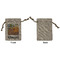 The Bedroom in Arles (Van Gogh 1888) Small Burlap Gift Bag - Front Approval