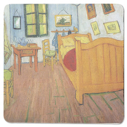 The Bedroom in Arles (Van Gogh 1888) Square Rubber Backed Coaster