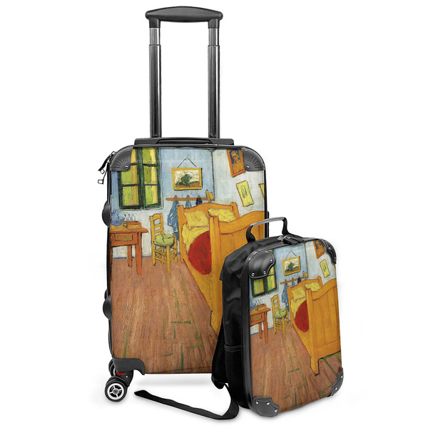 Custom The Bedroom in Arles (Van Gogh 1888) Kids 2-Piece Luggage Set - Suitcase & Backpack