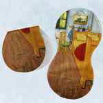 The Bedroom in Arles (Van Gogh 1888) Burp Pads - Velour - Set of 2