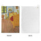 The Bedroom in Arles (Van Gogh 1888) Waffle Weave Golf Towel - Approval