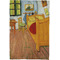 The Bedroom in Arles (Van Gogh 1888) Waffle Weave Towel - Full Color Print - Approval Image