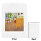 The Bedroom in Arles (Van Gogh 1888) White Treat Bag - Front & Back View