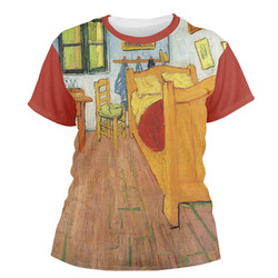 The Bedroom in Arles (Van Gogh 1888) Women's Crew T-Shirt - 2X Large