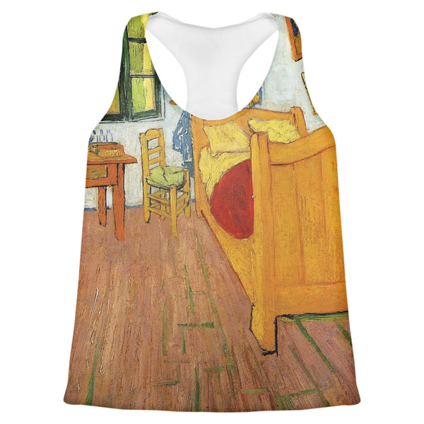 Custom The Bedroom in Arles (Van Gogh 1888) Womens Racerback Tank Top - Medium