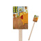 The Bedroom in Arles (Van Gogh 1888) Wooden 6.25" Stir Stick - Rectangular - Closeup